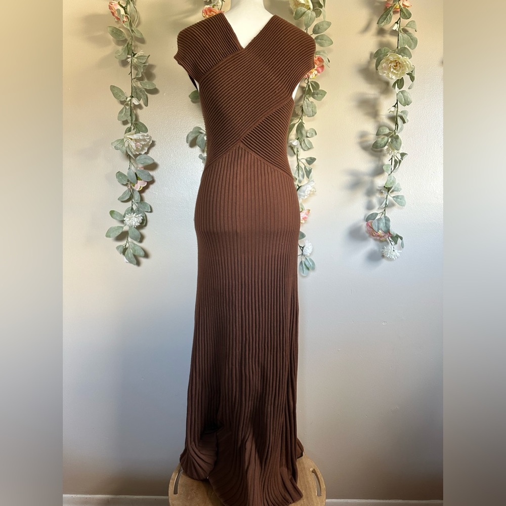 GABRIELA HEARST Eno Wool & Silk Maxi Dress - Picture 9 of 12